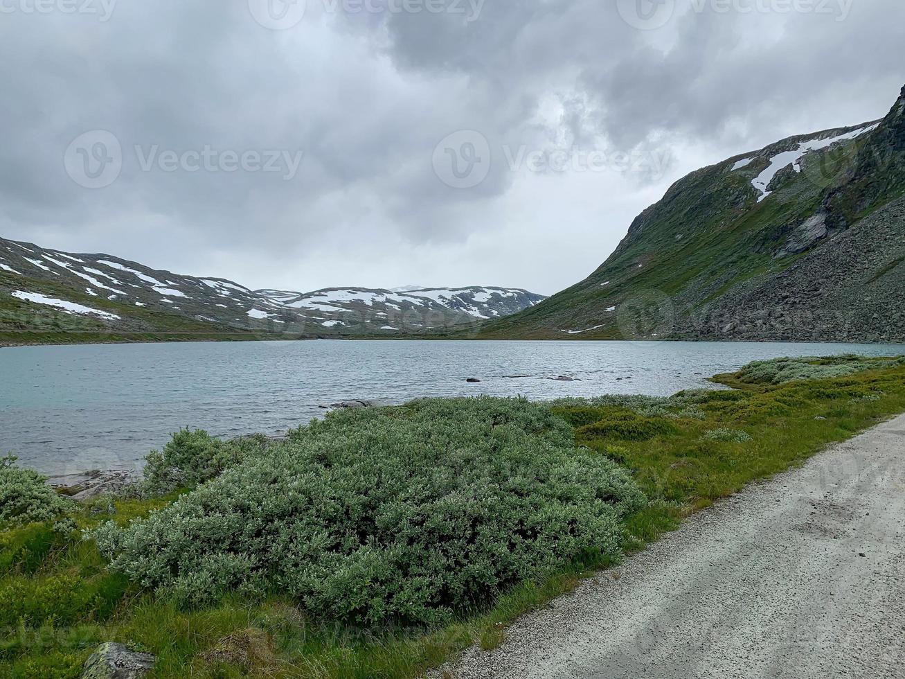 estrada de ciclismo rallarvegen na noruega no verão 5 foto