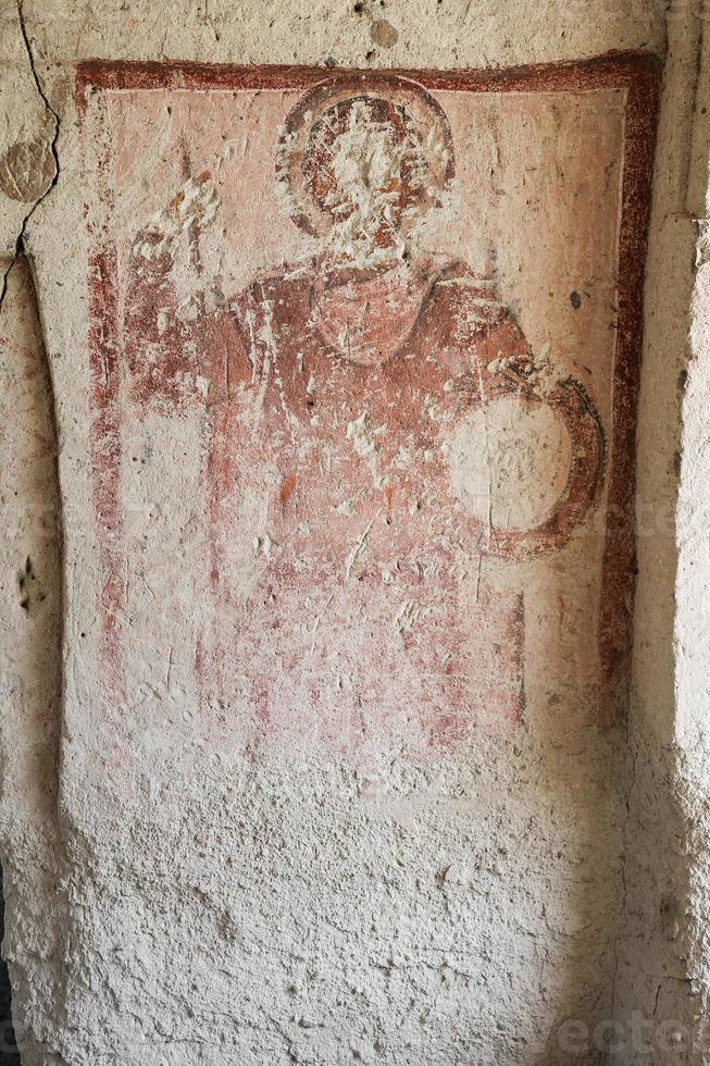 pinturas antigas em uma igreja da caverna, capadócia, turquia foto