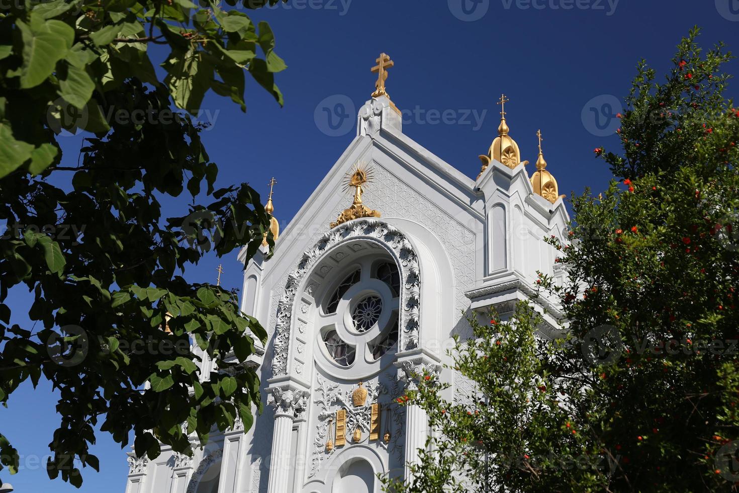 rua búlgara Igreja de Stephen em Istambul, Turquia foto