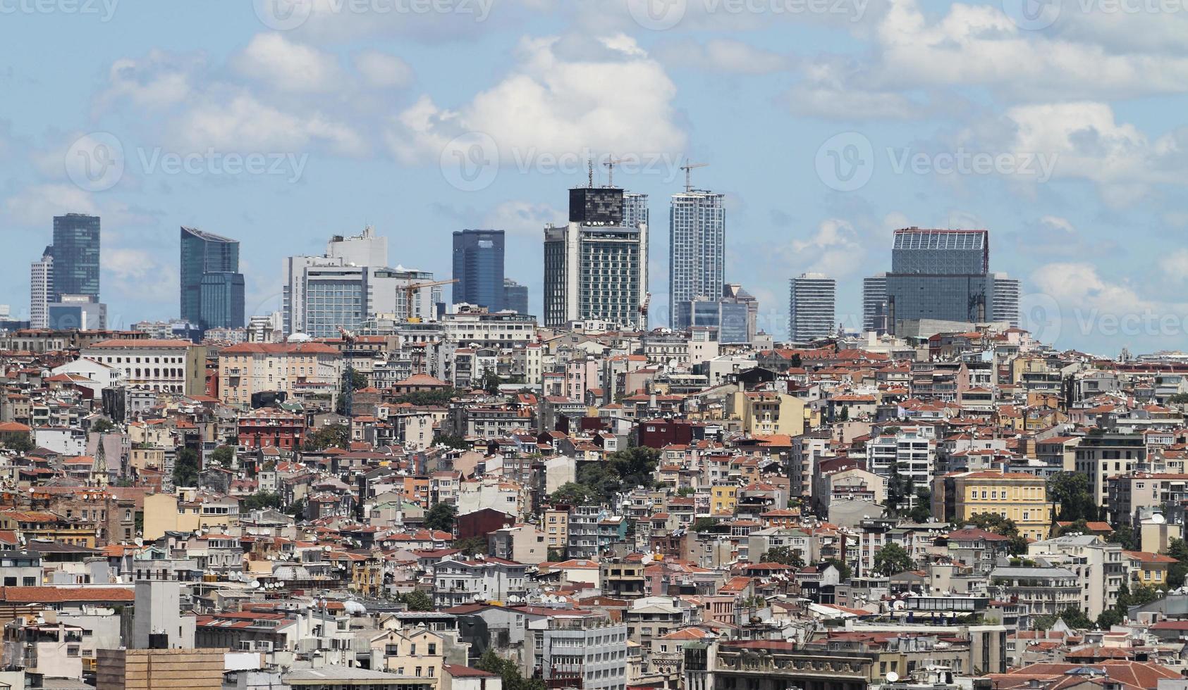 distrito de galata e karakoy na cidade de istambul foto