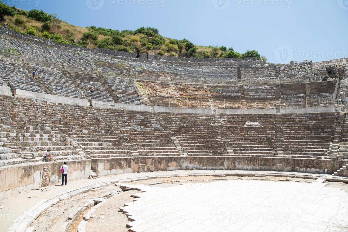 grande teatro da cidade antiga de éfeso foto