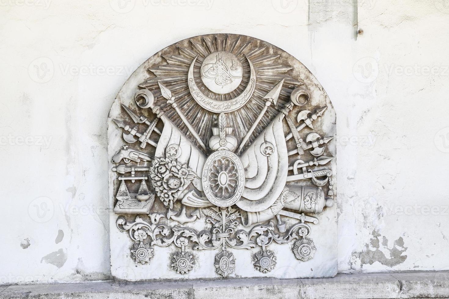 símbolo otomano no palácio topkapi, istambul foto