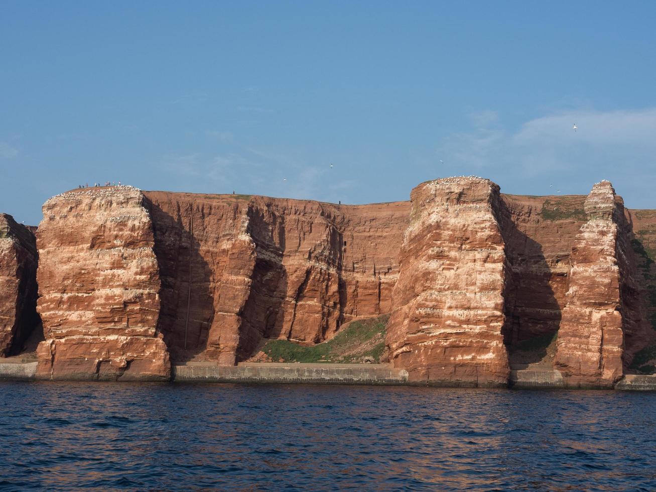 ilha de helgoland no mar do norte foto