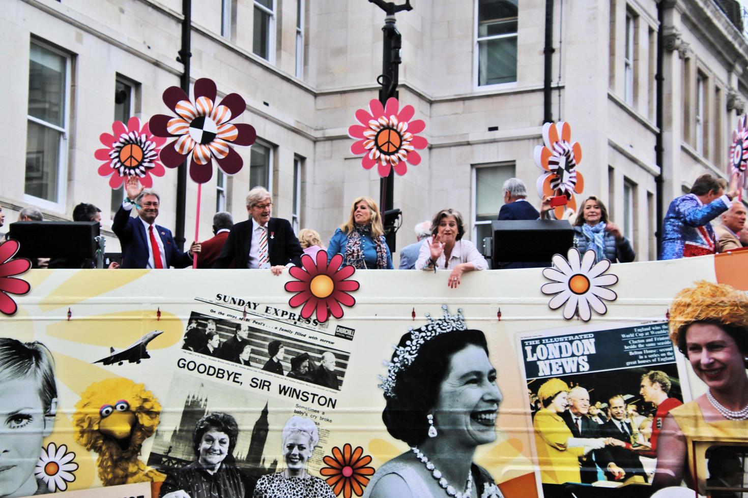 londres no reino unido em junho de 2022 vista do desfile do jubileu de platina foto