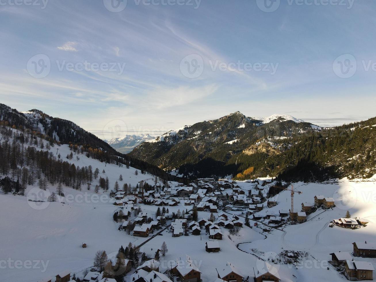 inverno em malbun, liechtenstein foto