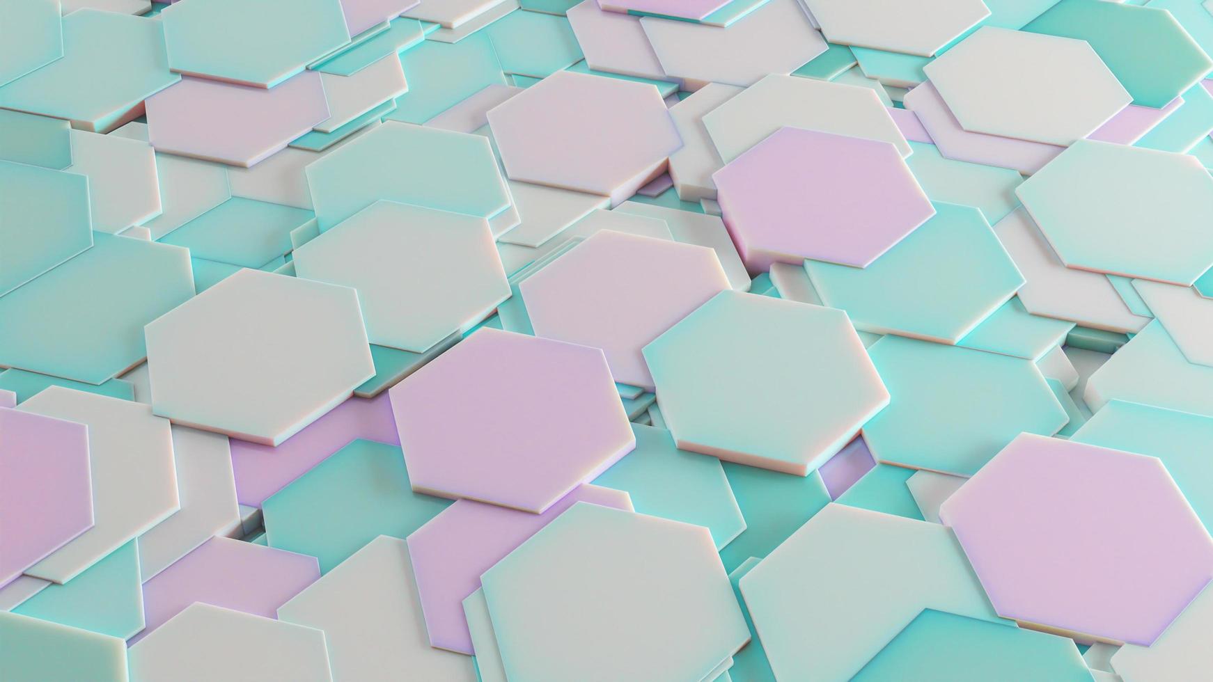 textura de padrão de hexágono abstrato de fundo 3D foto