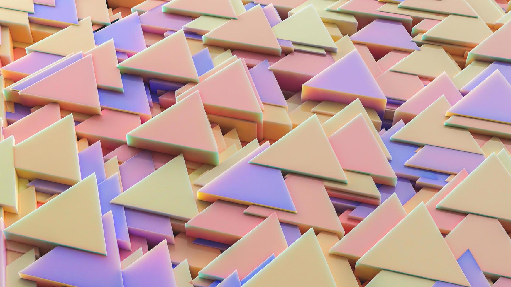 textura de padrão de triângulo abstrato de fundo 3D foto
