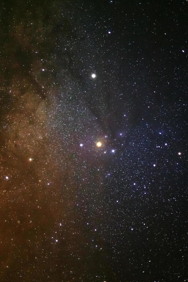 uma visão de grande angular da região de Antares da Via Láctea. foto