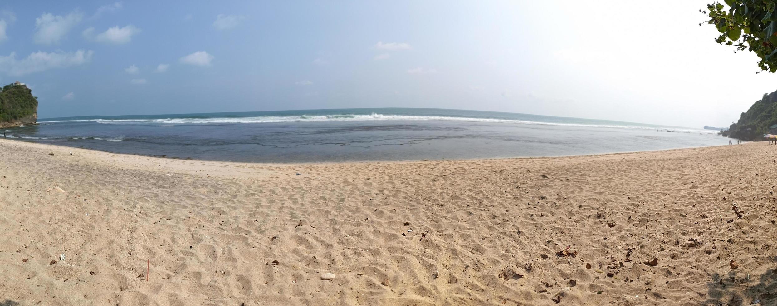 vista panorâmica da praia foto