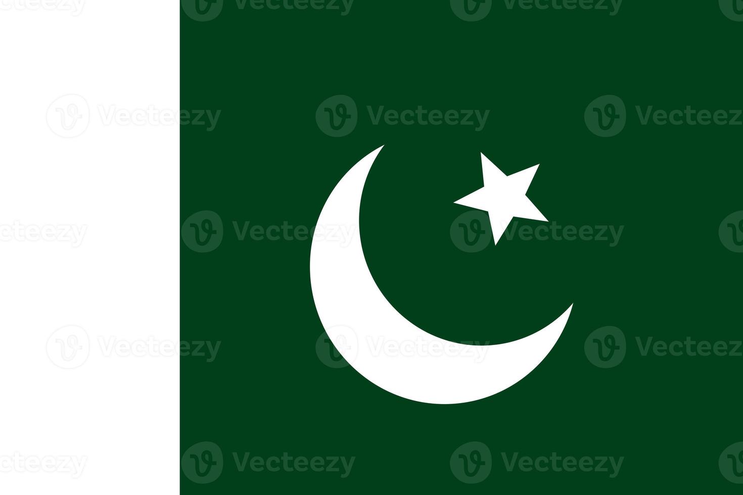 bandeira do Paquistão. uma imagem de alta resolução da bandeira do Paquistão. bandeira oficial da república islâmica do paquistão. foto