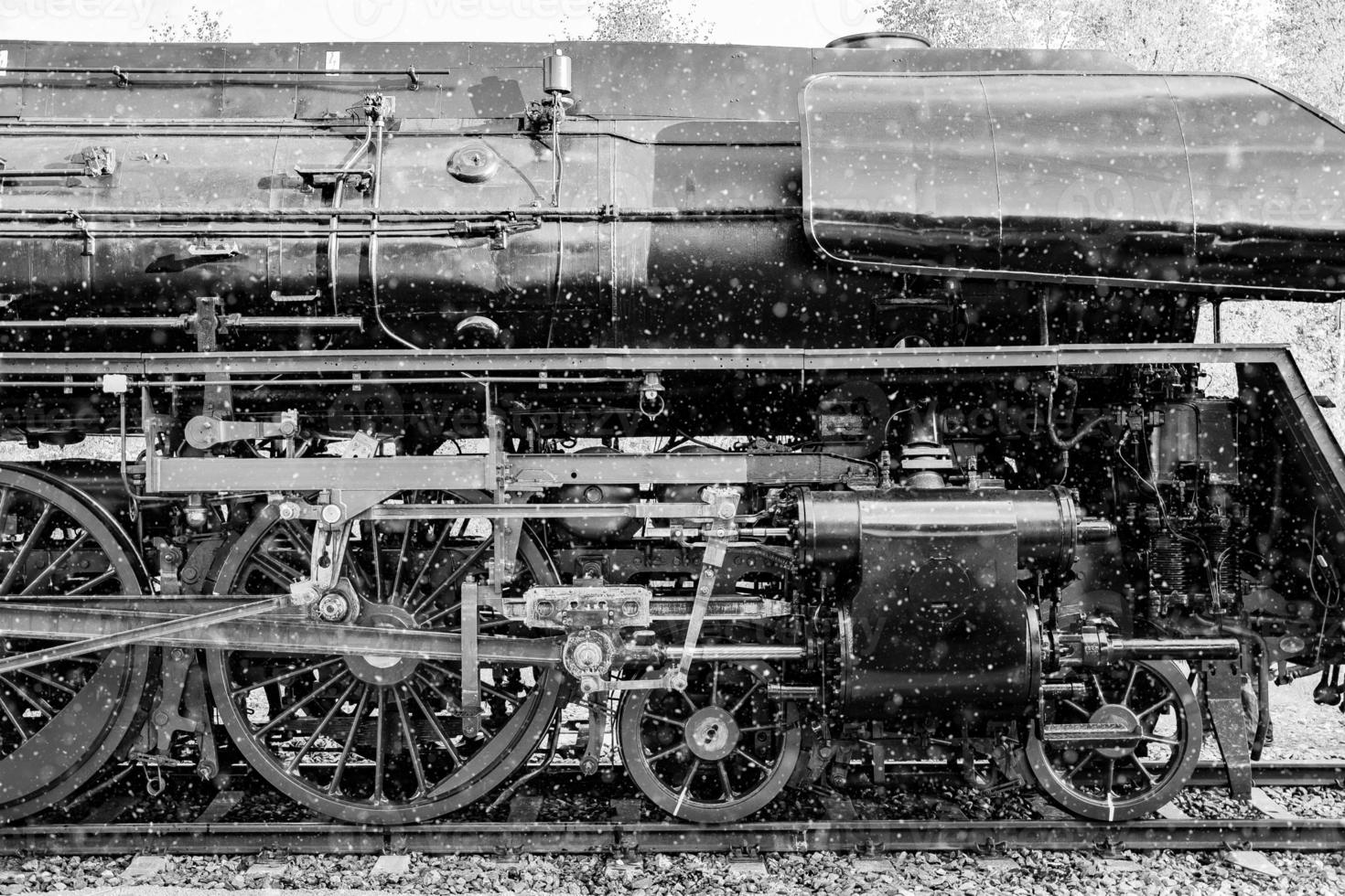 velha locomotiva a vapor foto