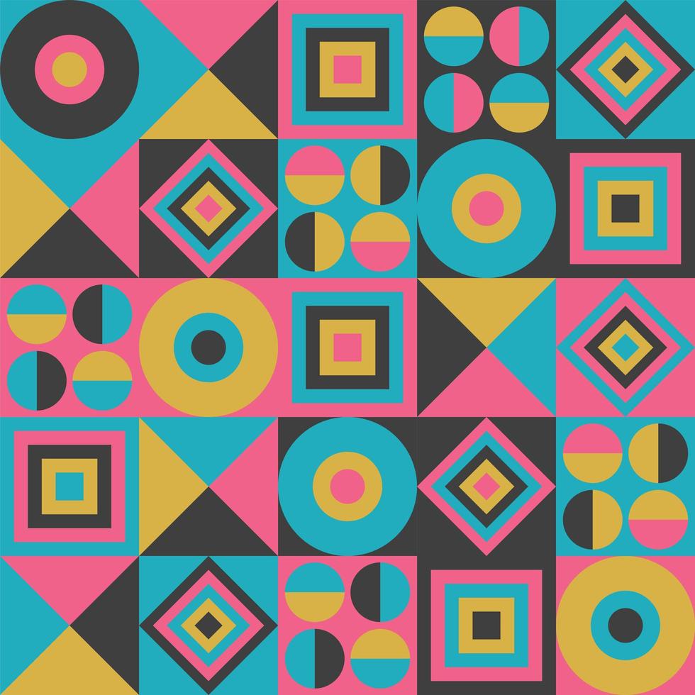 padrão geométrico multicolorido. estilo abstrato moderno. foto