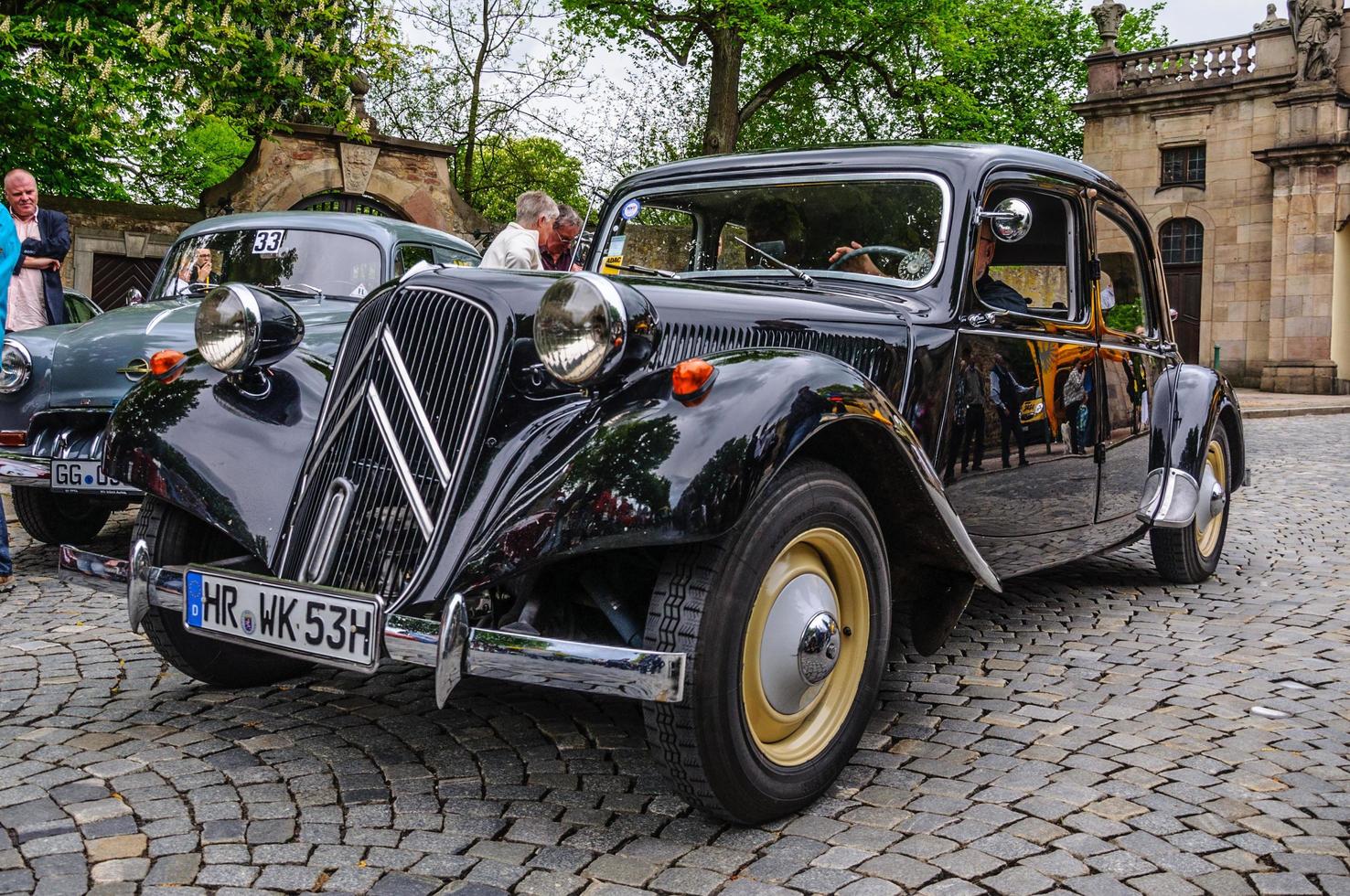 fulda, alemanha - maio de 2013 citroen tração avant luxo retro c foto