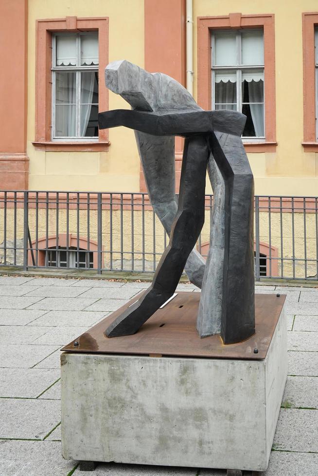 weimar, alemanha, 2014. escultura moderna em weimar, alemanha foto