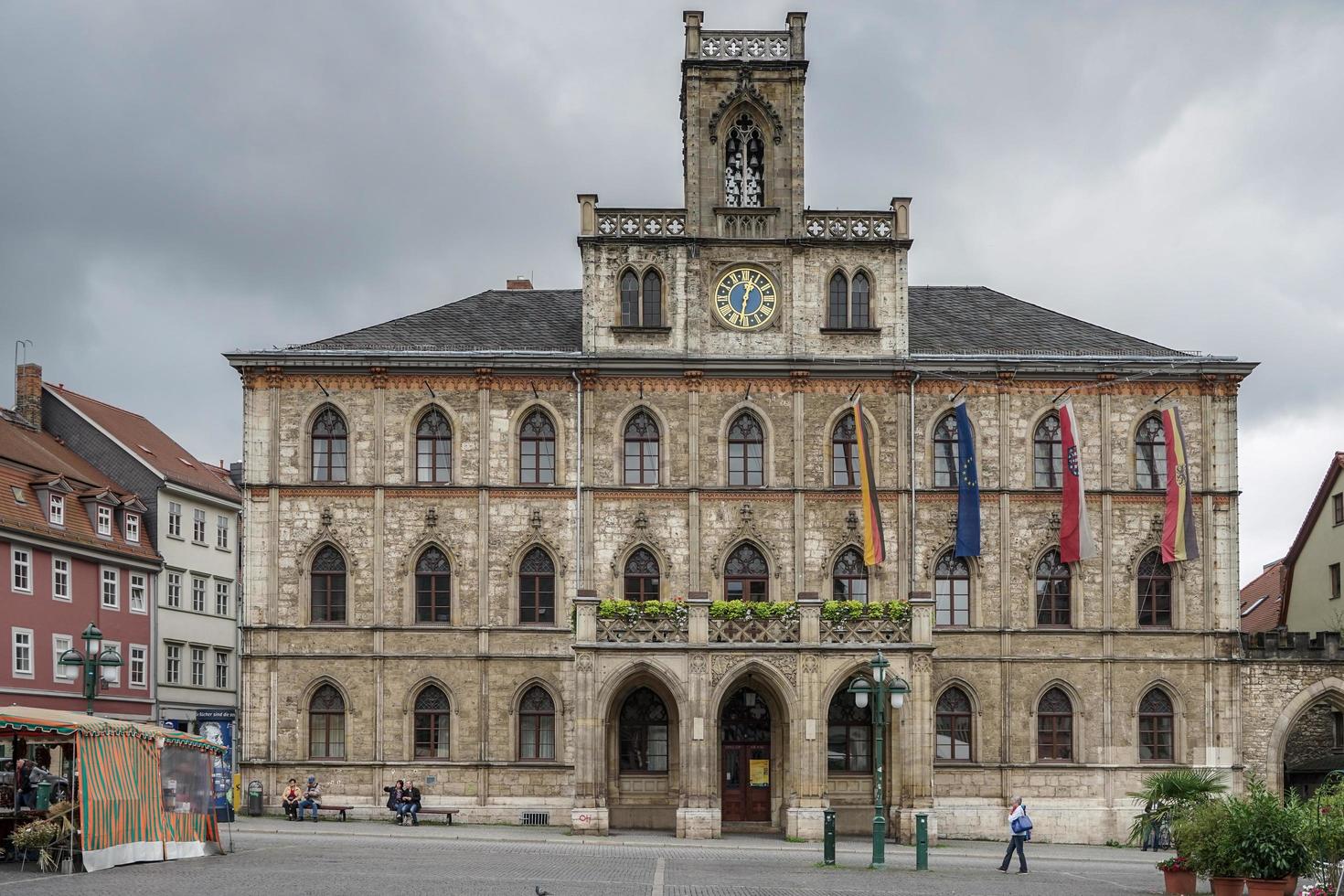 weimar, alemanha, 2014. vista da prefeitura em weimar, alemanha foto