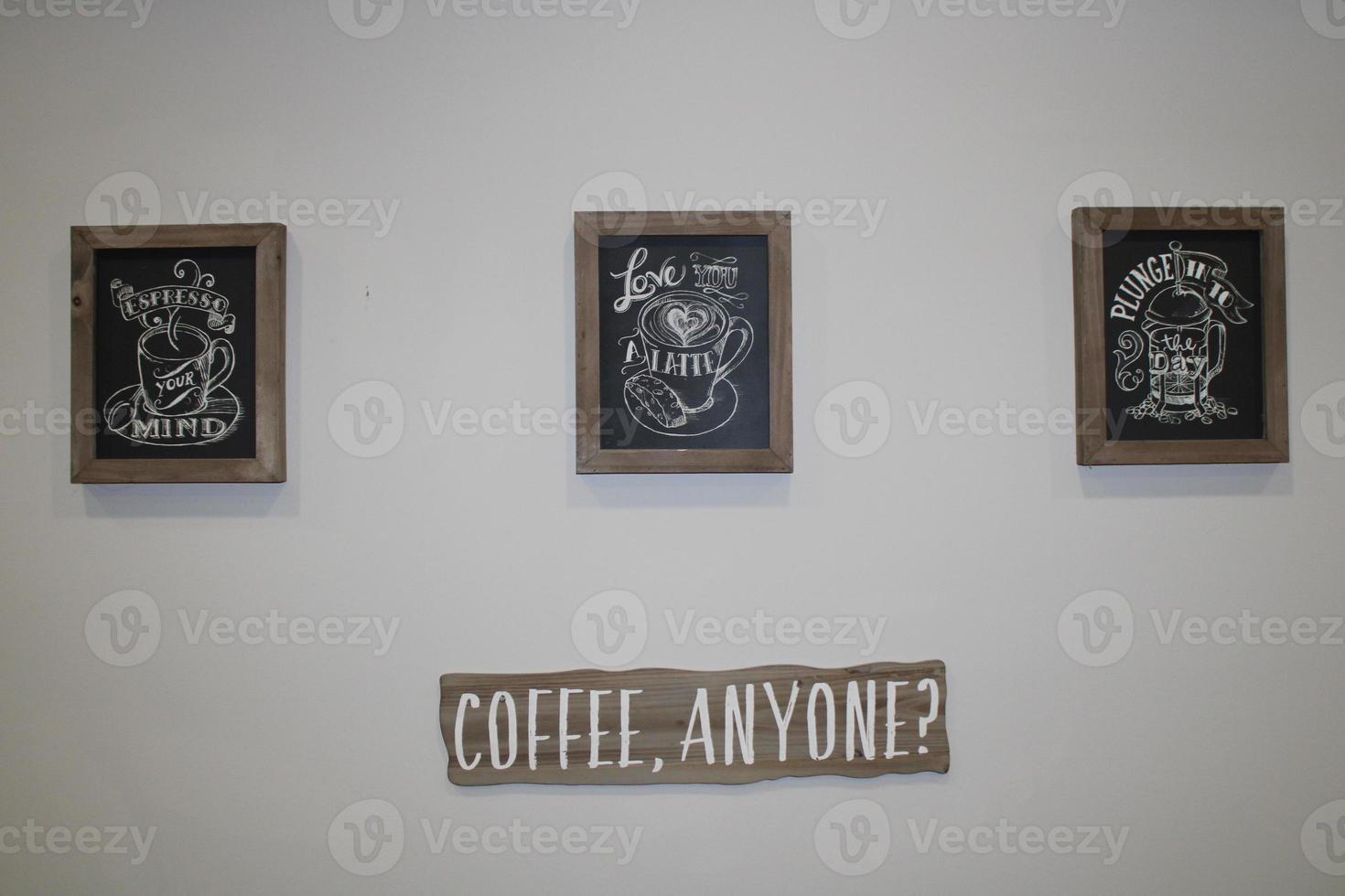 fotos de parede de café fundo branco