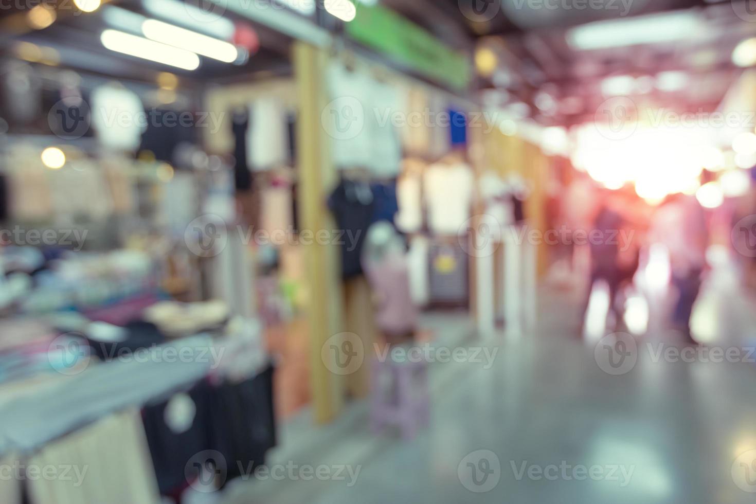 shopping desfocar fundo, efeito vintage foto