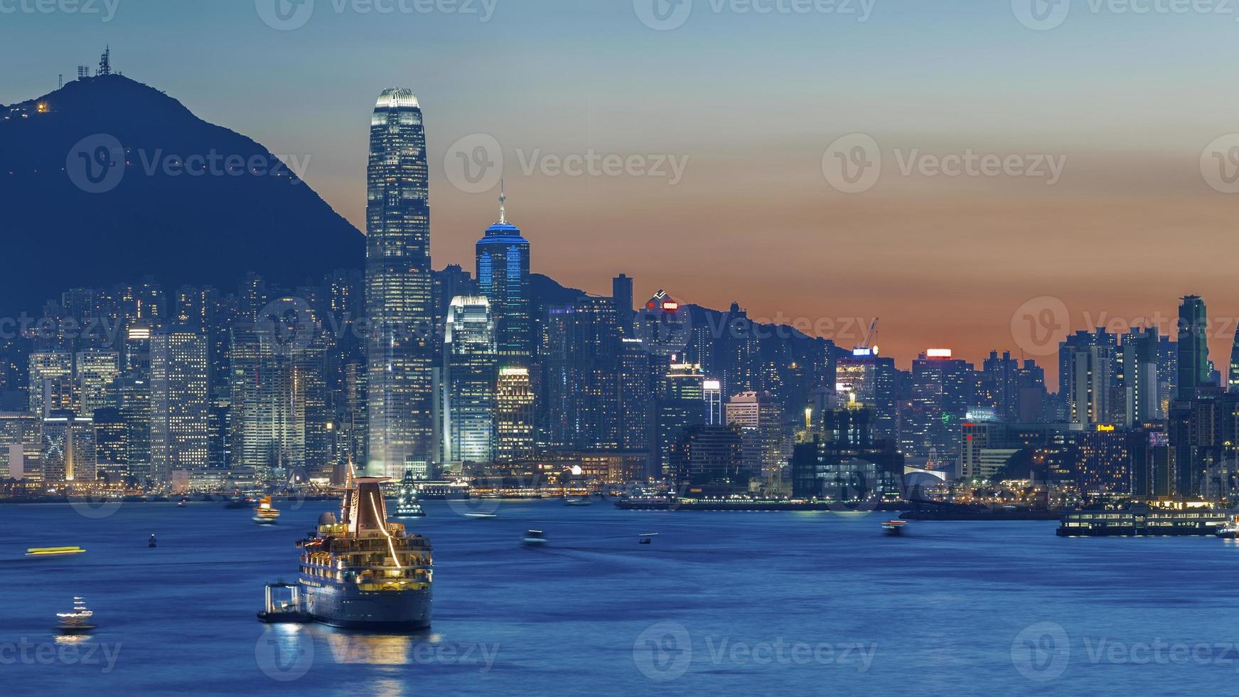 paisagem urbana de hong kong foto
