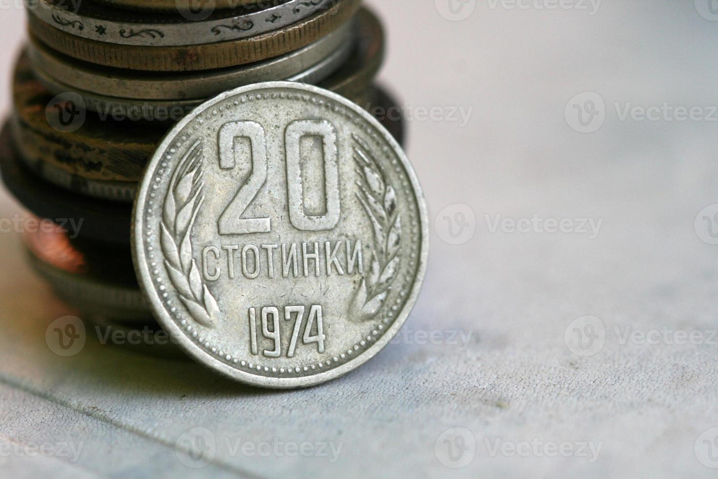 moeda antiga da Bulgária foto