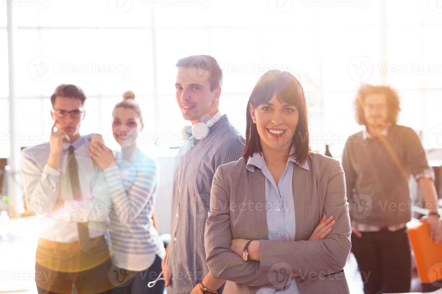 grupo de reunião de grupo de negócios bem-sucedida foto