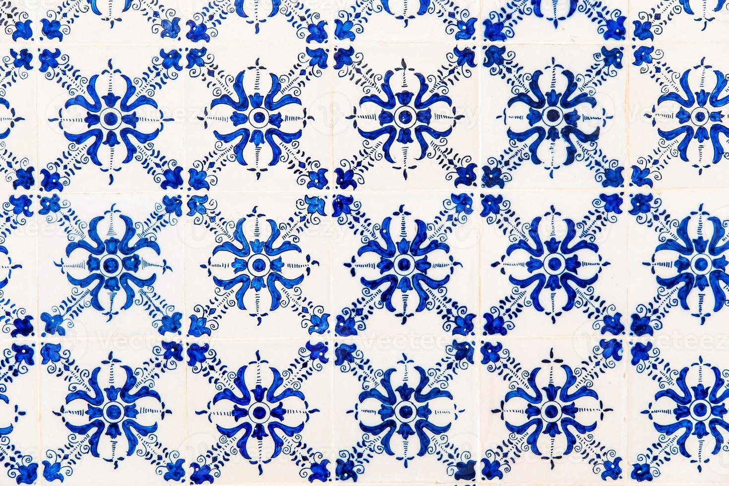 azulejos azuis no palácio topkapi foto