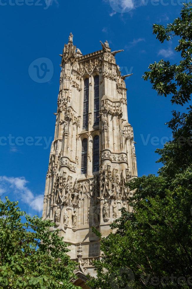 torre de saint-jacques, paris, frança. foto
