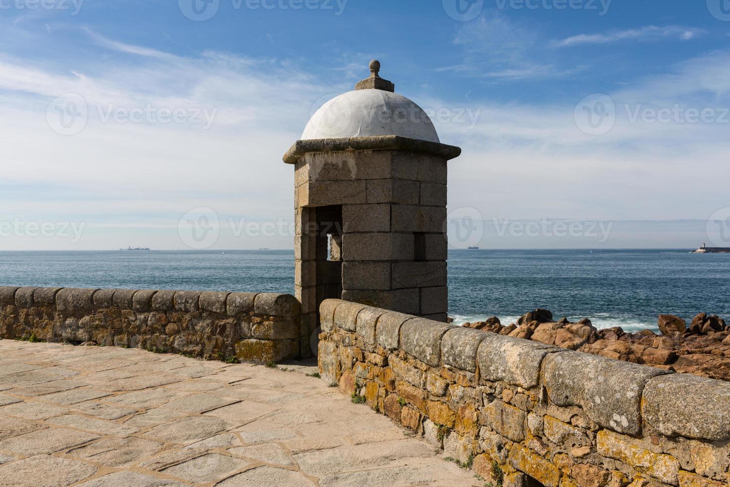 castelo do queijo ou castelo do queijo ou forte de francisco xavier no porto, portugal foto