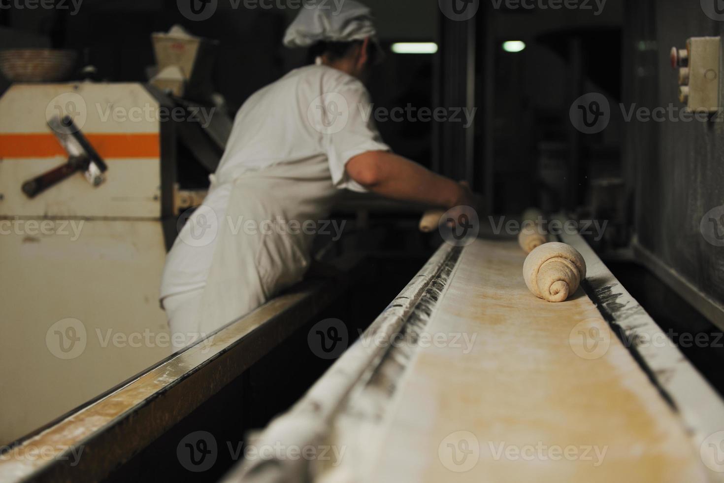 produção da fábrica de pão foto