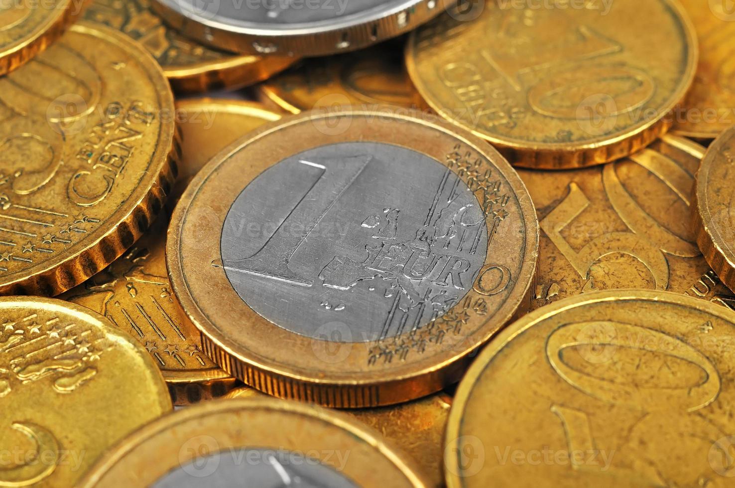 moeda de um euro foto