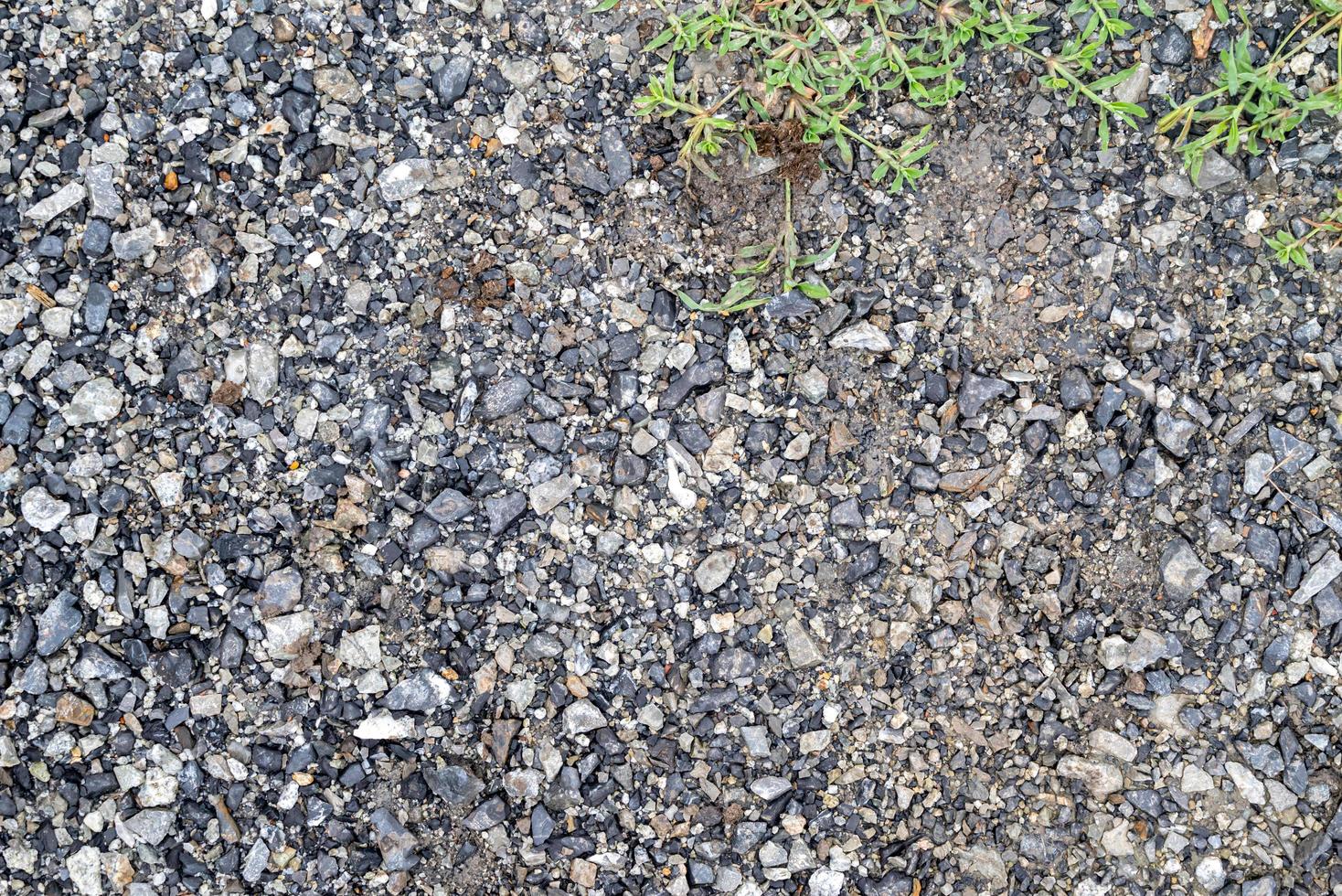 textura de cascalho e rocha para trás em condições molhadas. foto