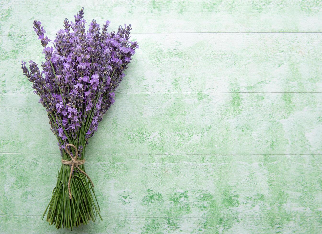 flores frescas de buquê de lavanda foto