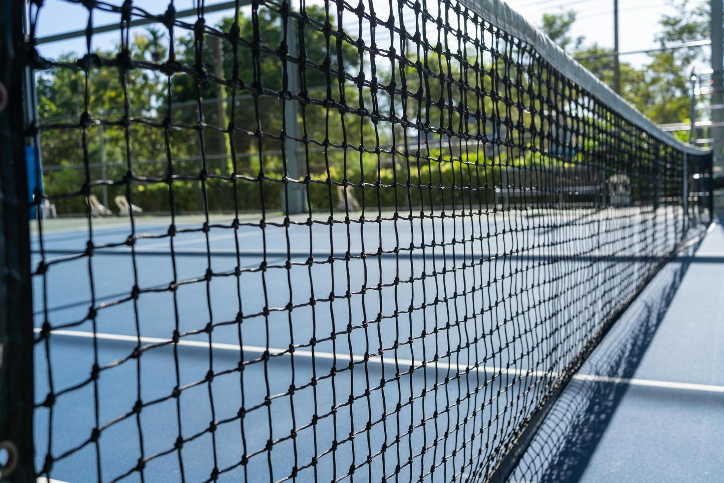 fundo de rede de esportes de tênis ao ar livre foto