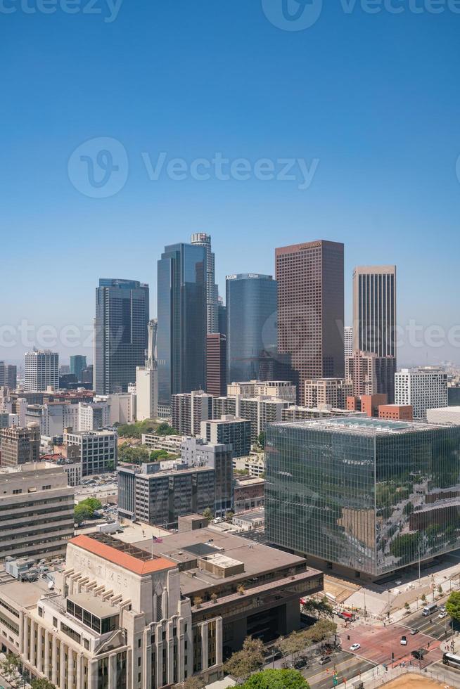 centro de la los angeles skyline paisagem urbana califórnia foto