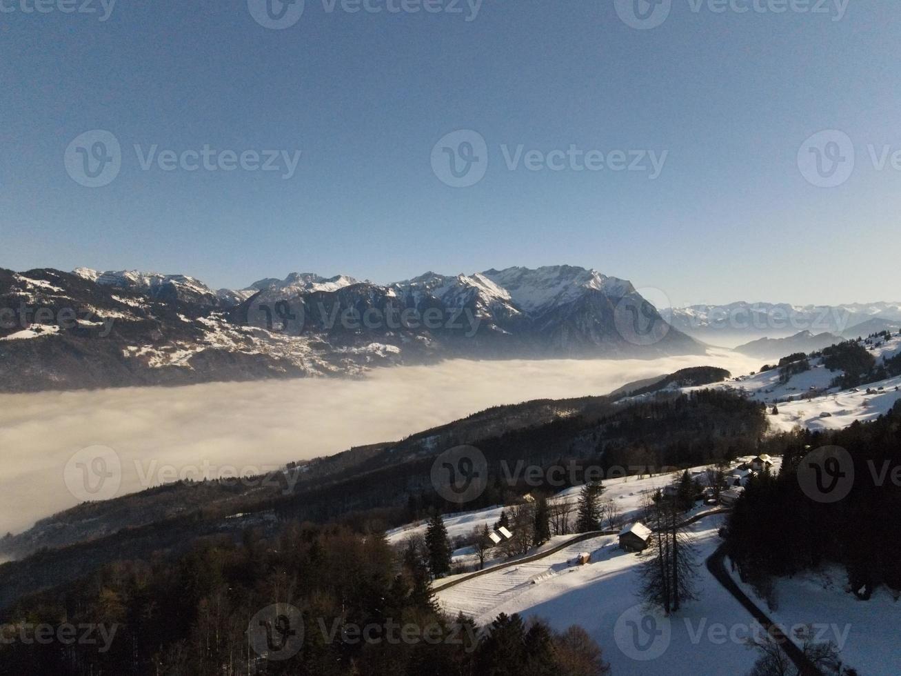 vista nublada para rhinevalley foto