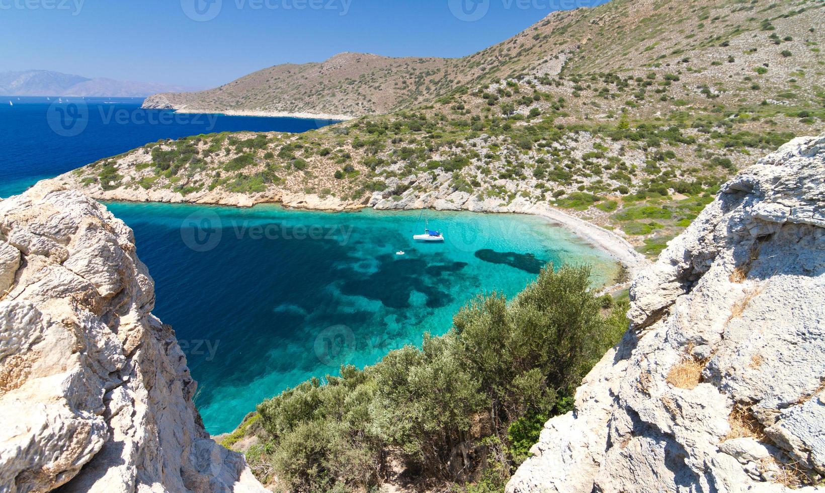 costa do mar egeu de turkiye foto