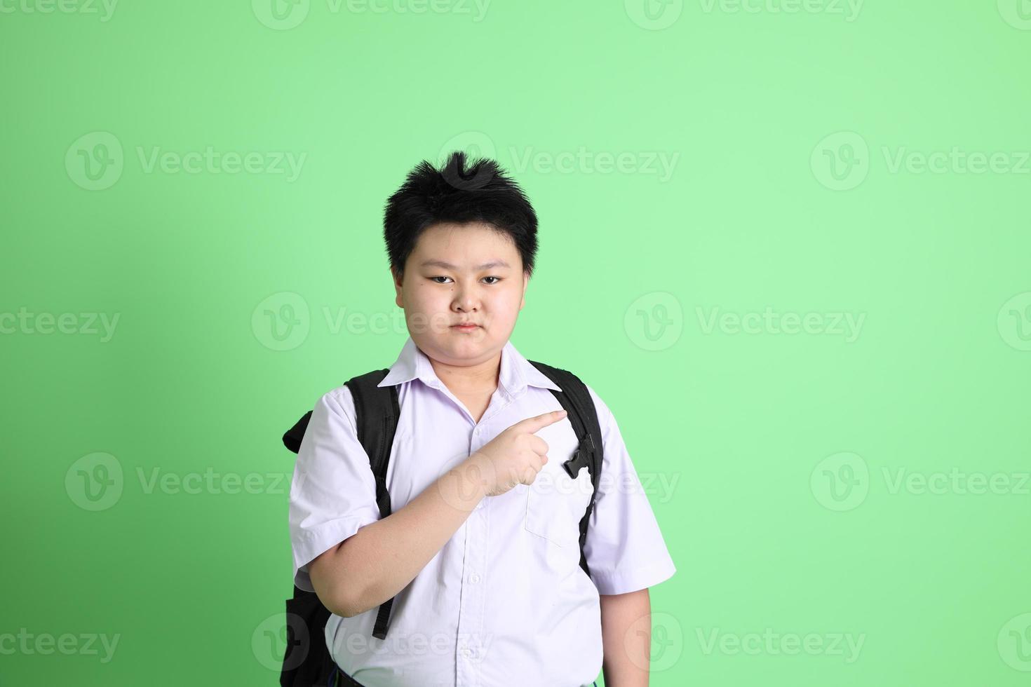 estudante de uniforme foto