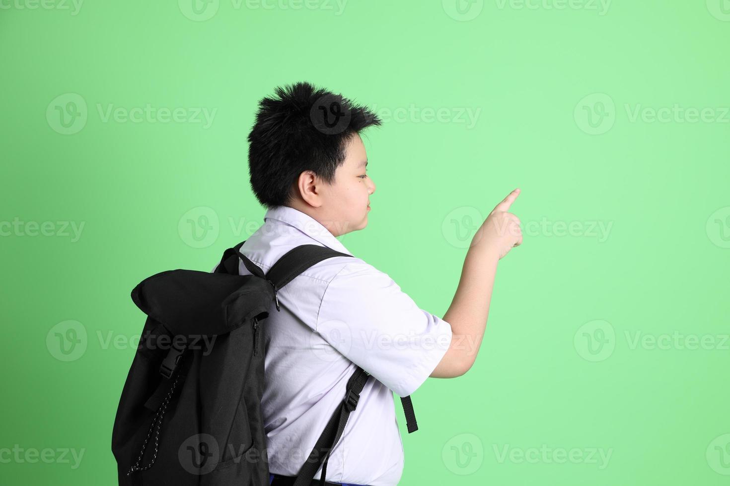 estudante de uniforme foto