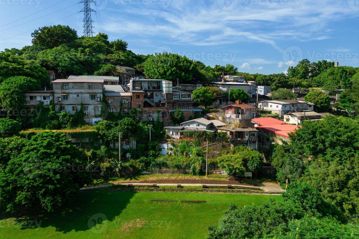 Vila de artistas da colina do tesouro de taipei em taipei, taiwan foto