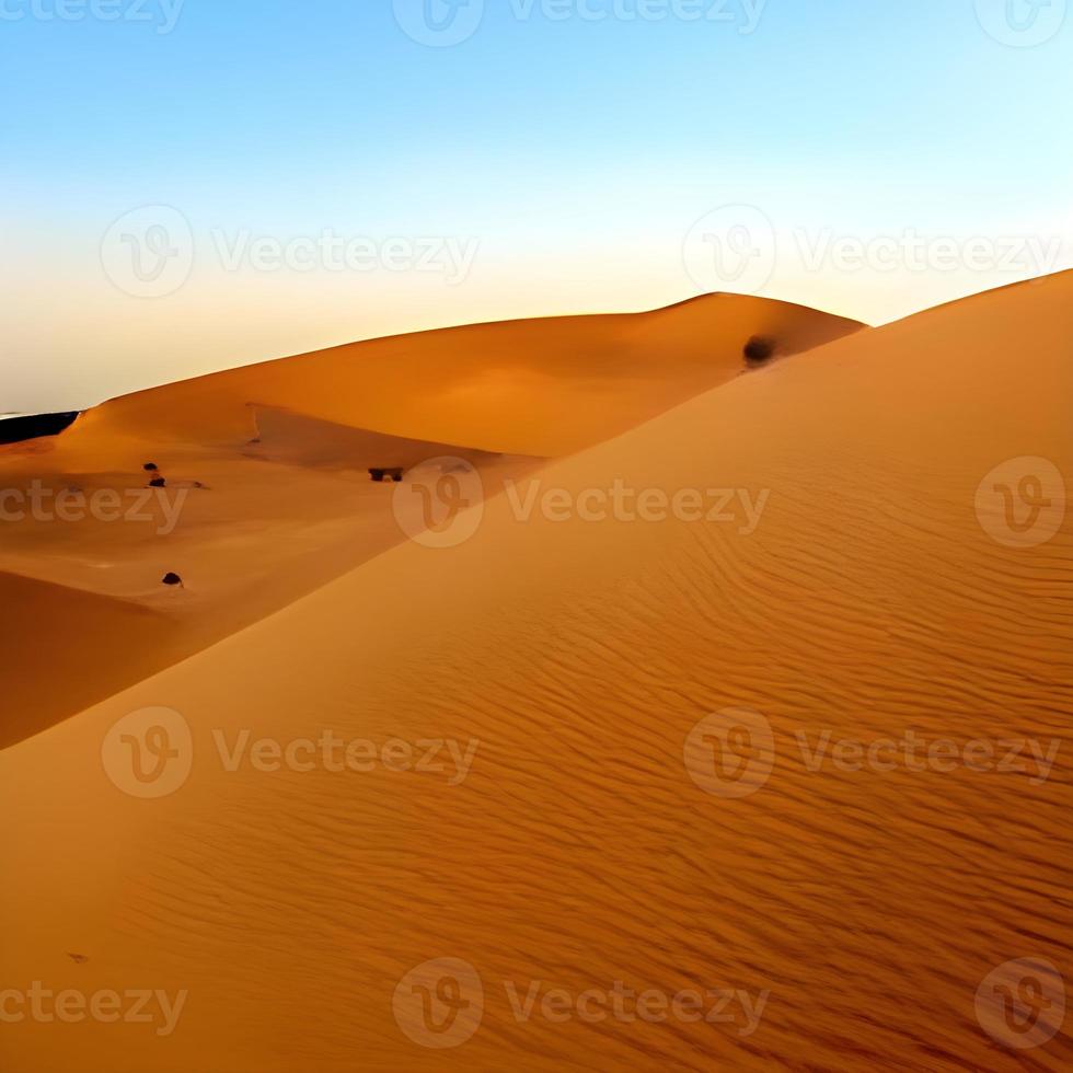 dunas de areia no deserto do saara foto