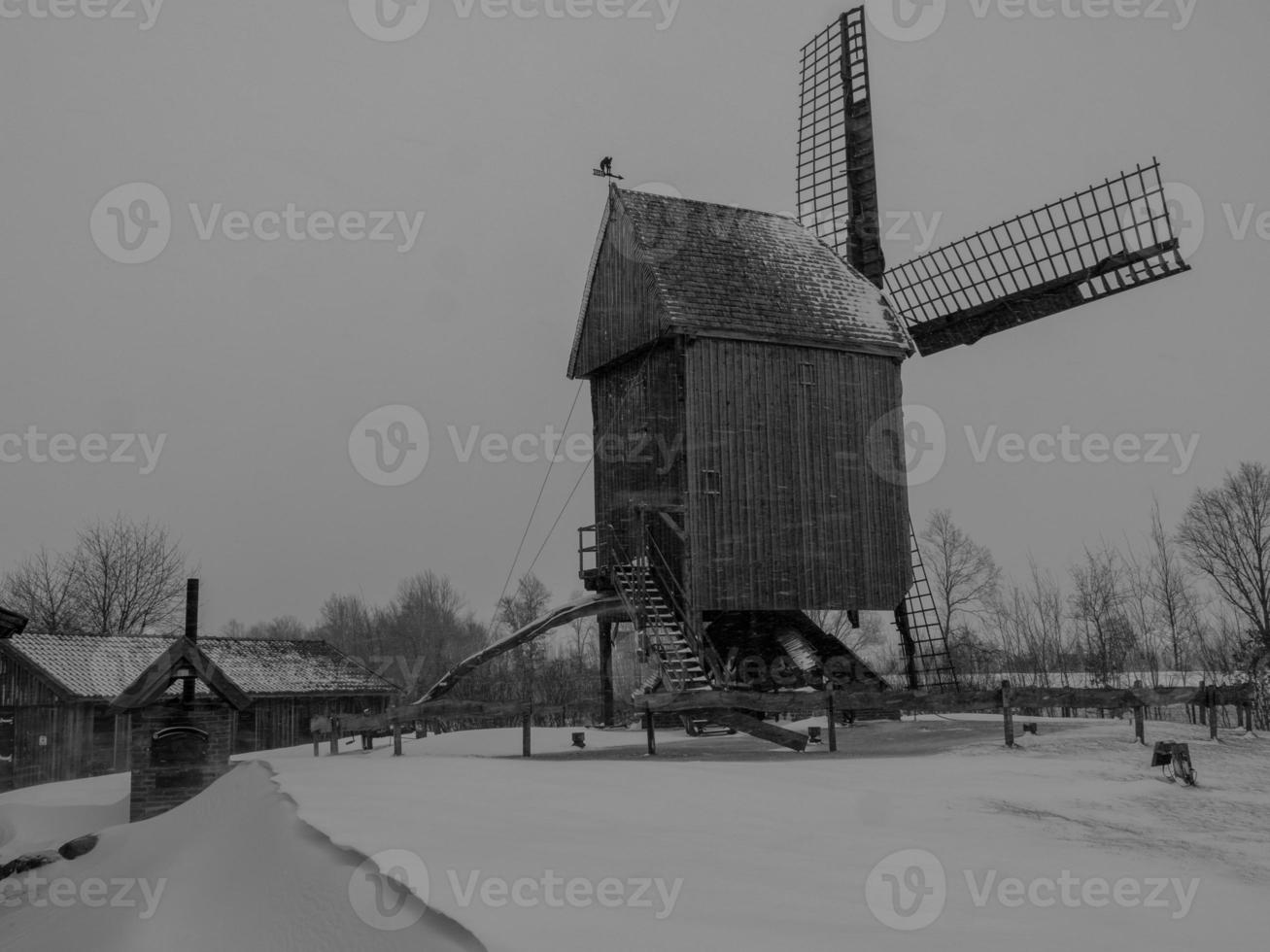 horário de inverno em te alemão muensterland foto