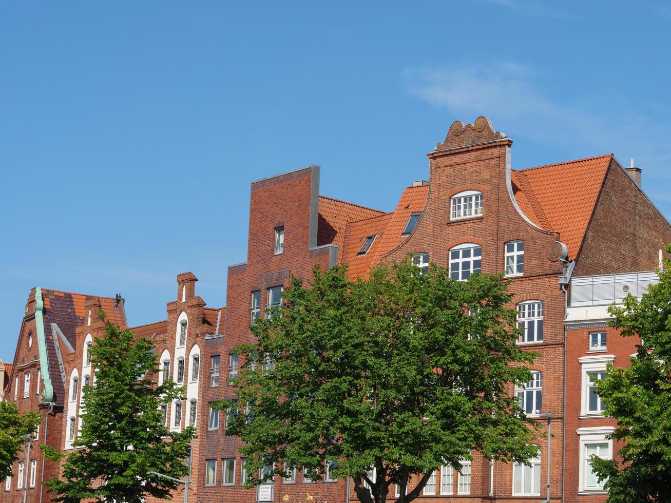 luebeck, alemanha, 2020 - a cidade de luebeck no mar báltico na alemanha foto