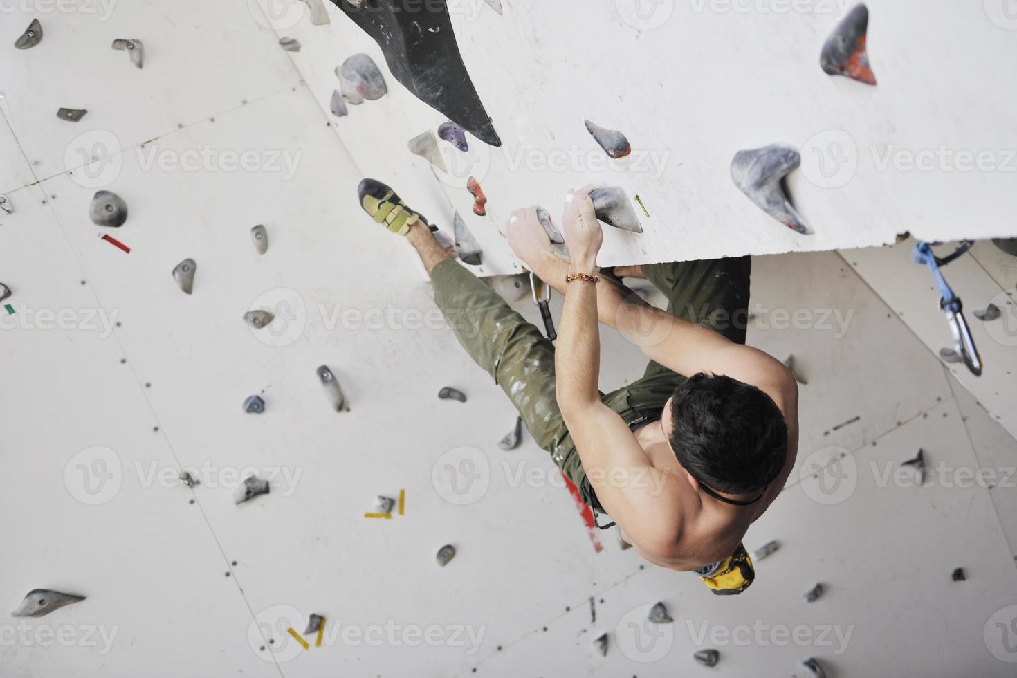 homem exercício esporte escalada foto