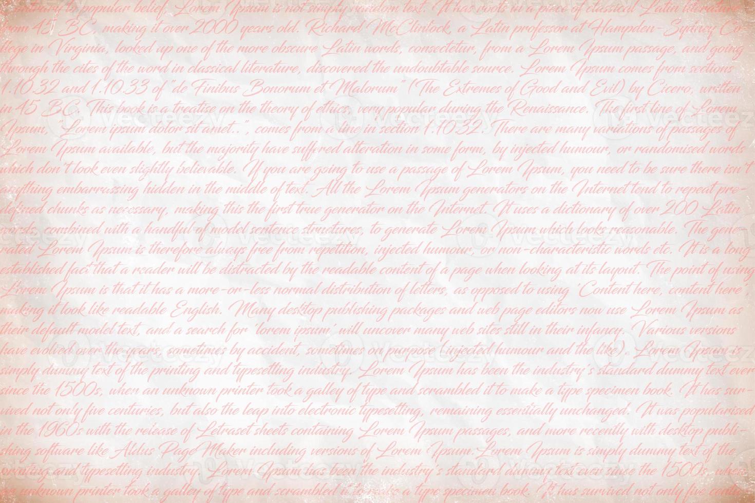 fundo de script vintage, fundo de script antigo foto