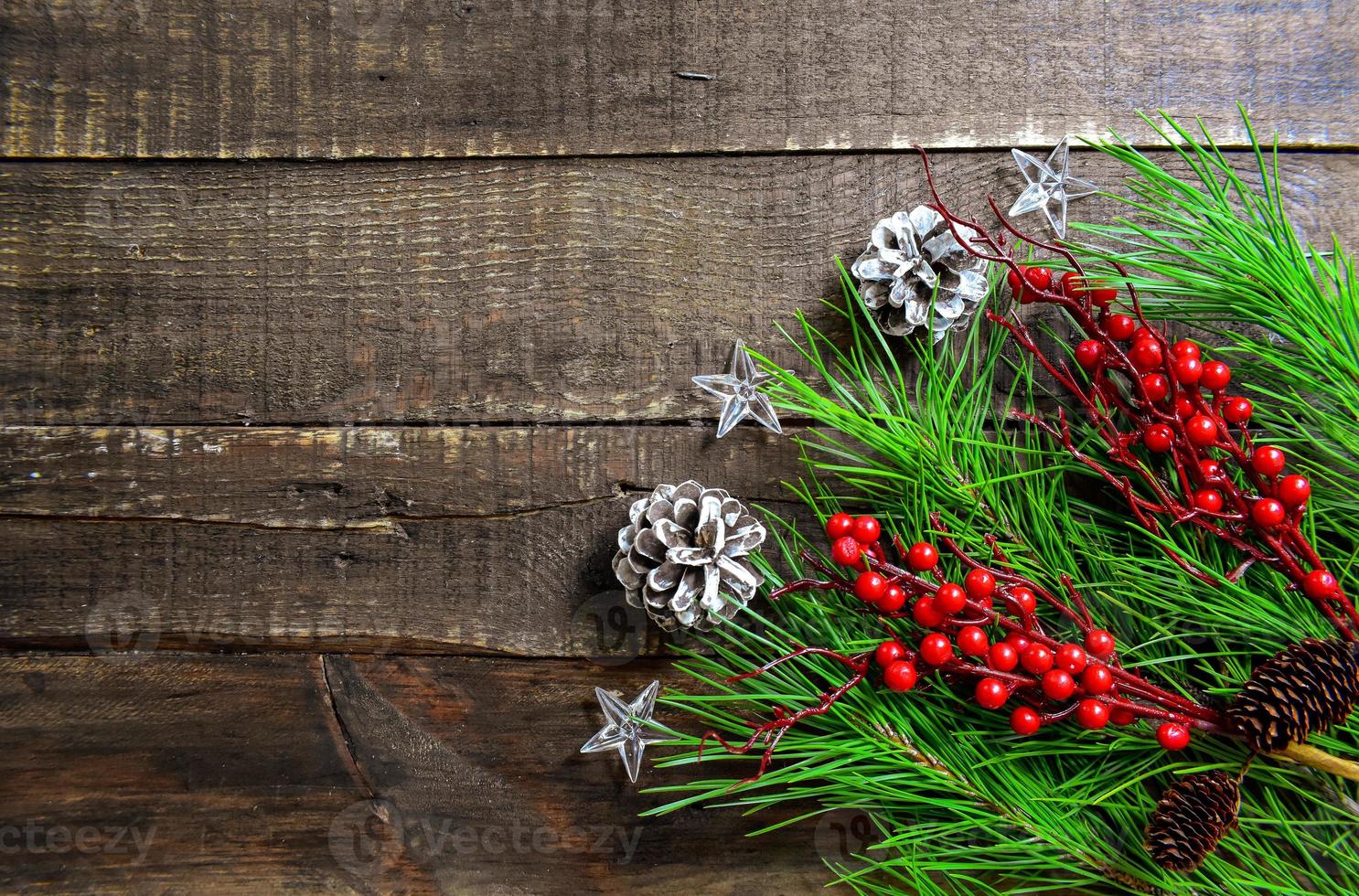 fundo de decoração de enfeites de natal foto