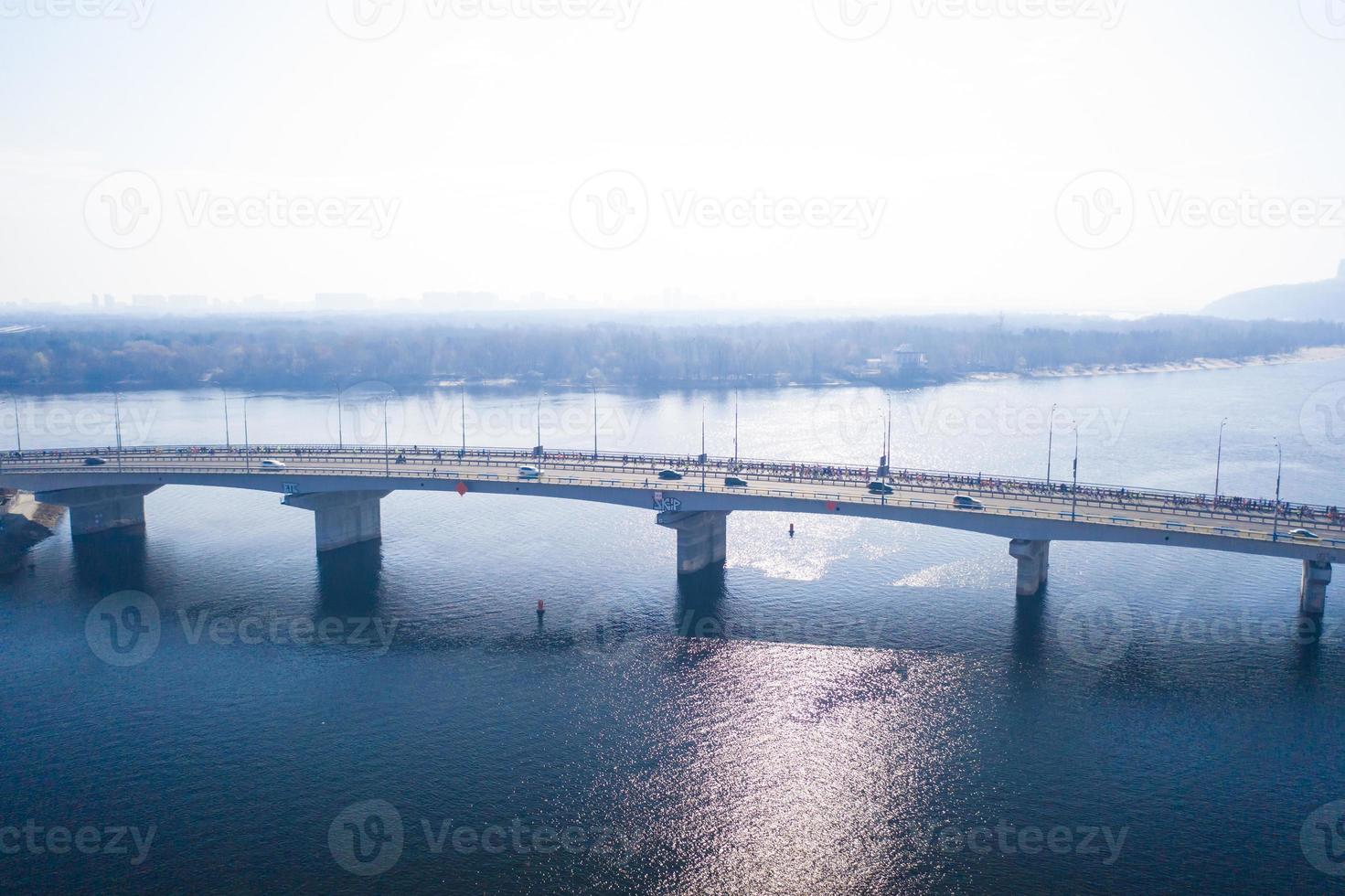 nova poshta kyiv meia maratona. vista aérea. foto