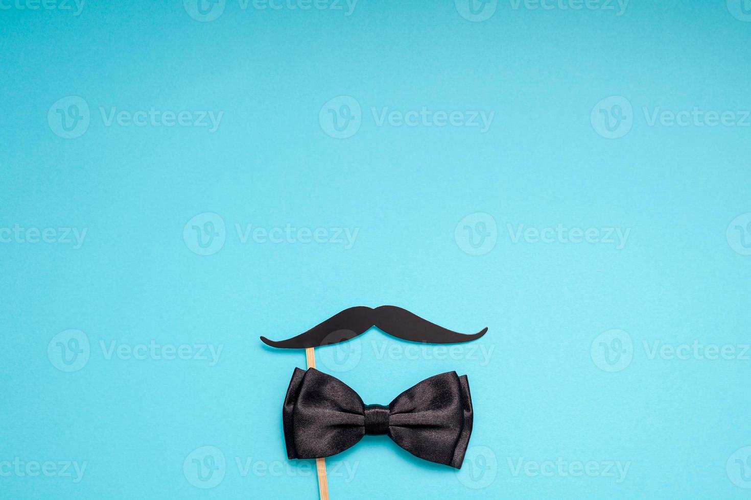 bigodes de papel para homens pais pai conceito foto