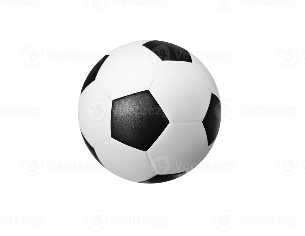 bola de futebol isolada em fundo branco foto