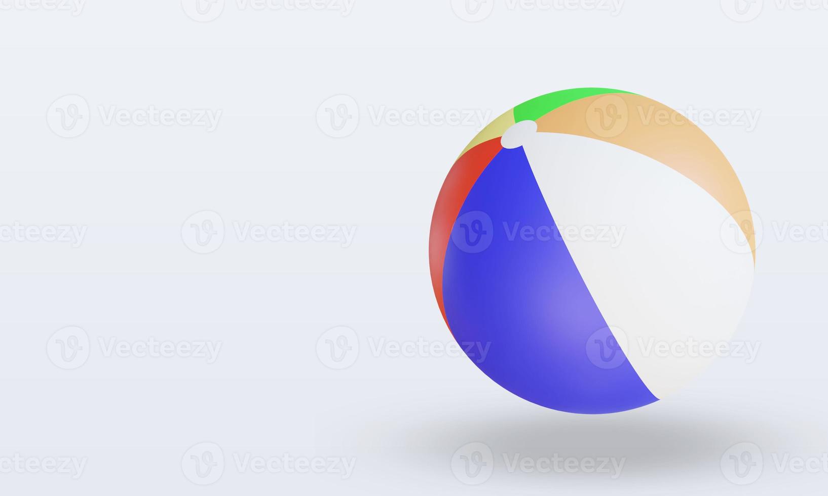 3d esporte bola bola de praia renderização vista direita foto