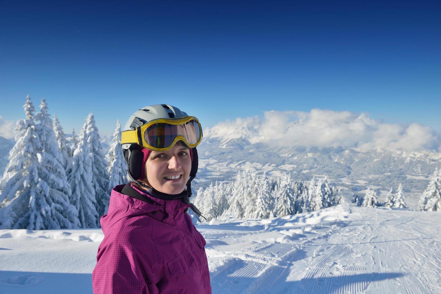 diversão de inverno e esqui foto