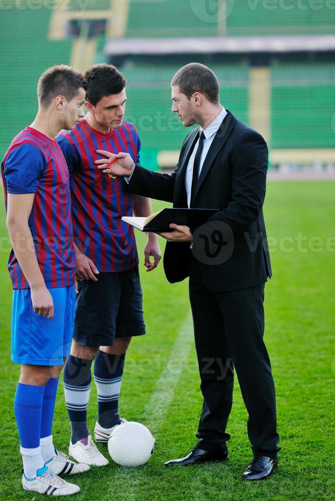 gerente esportivo profissional e treinador foto